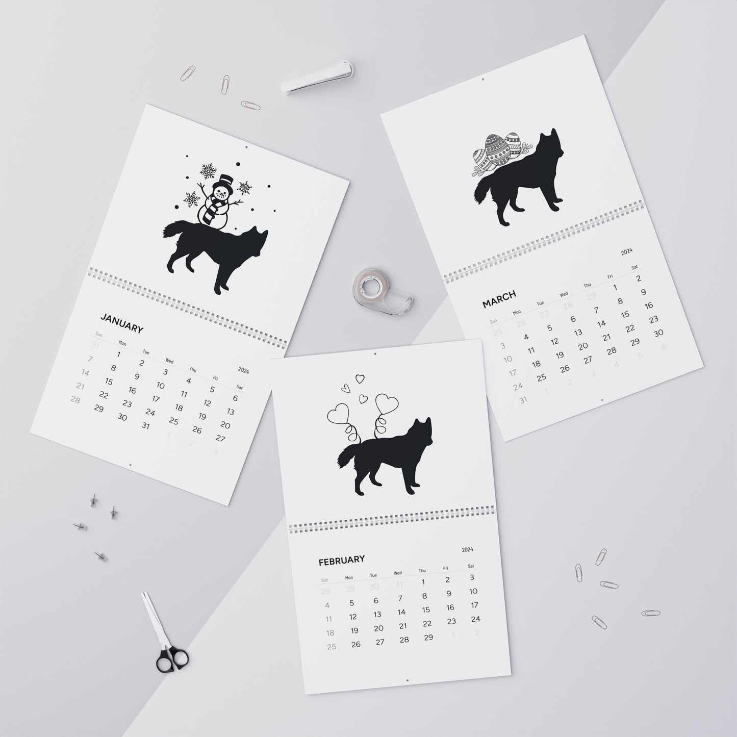 German Shepherd Calendar 2024