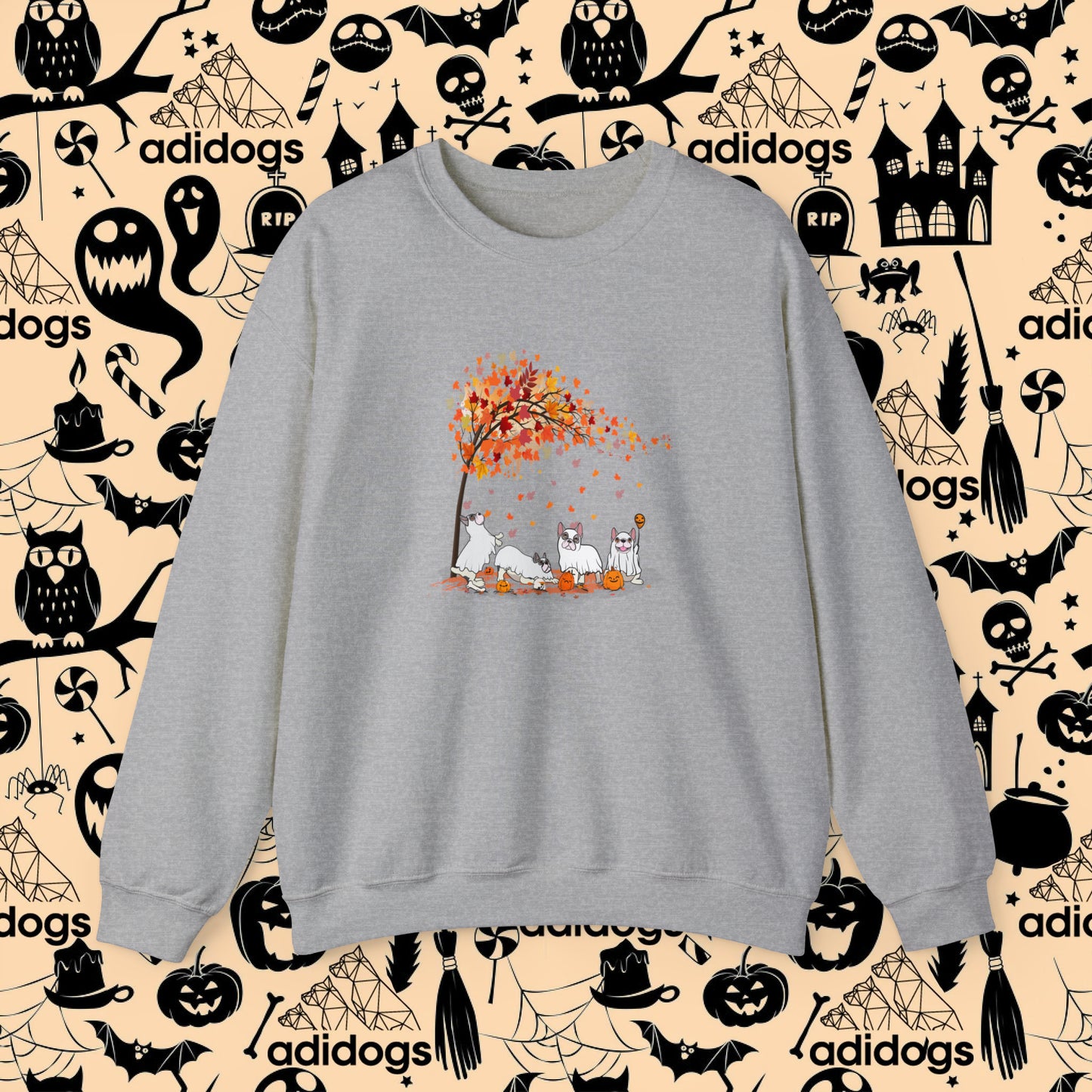 Frenchie Fall Vibes Halloween Sweatshirts