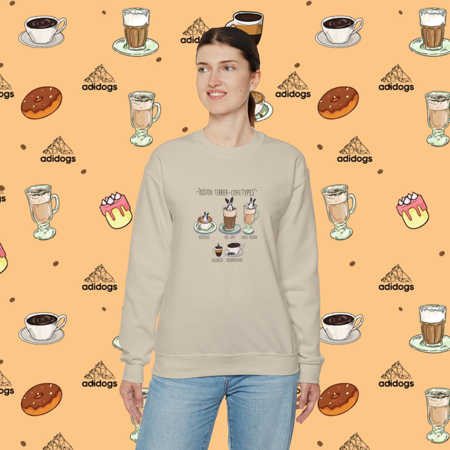 Boston Terrier Lovers Coffee Sweatshirts