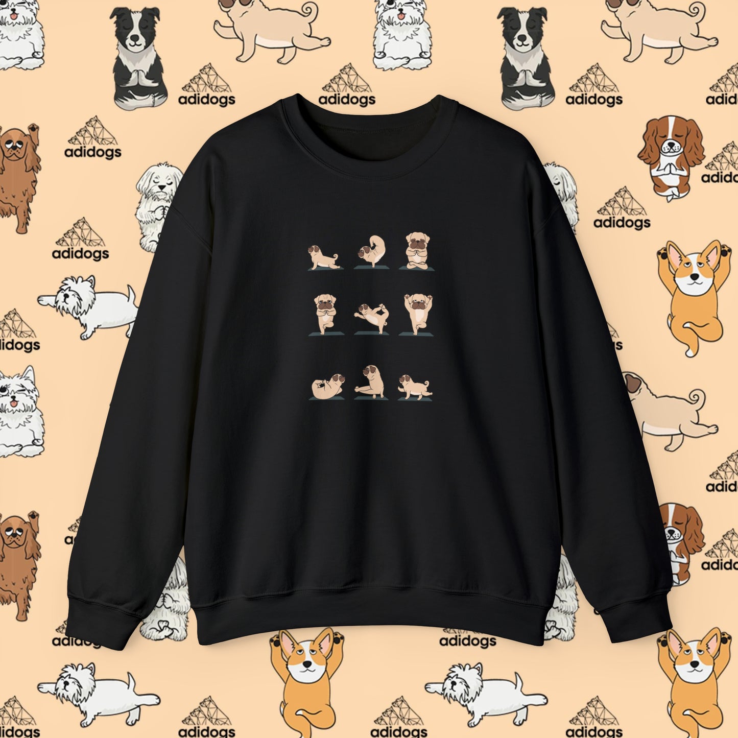 Pug Yoga Sweatshirts