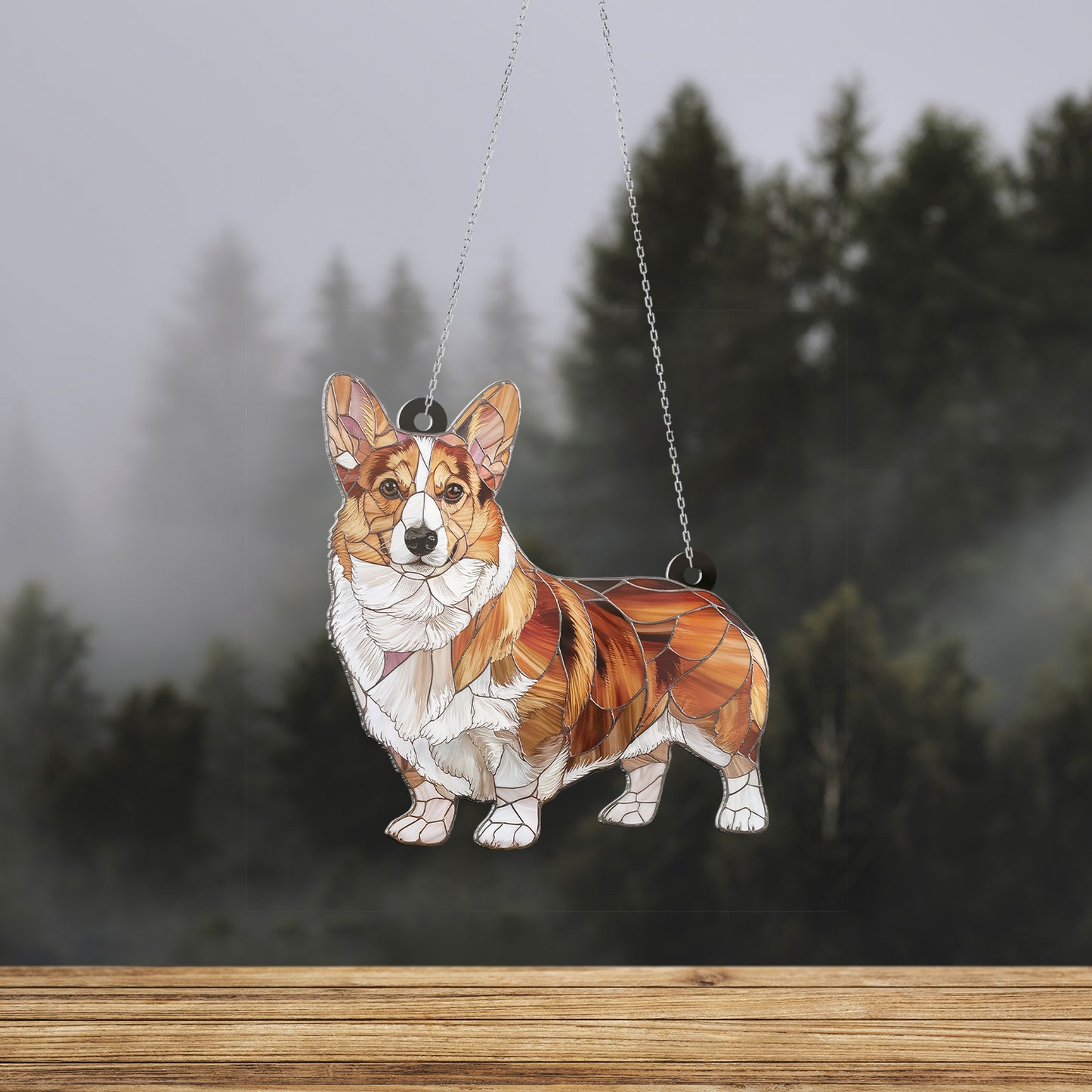 Corgi Acrylic Hanging Decor