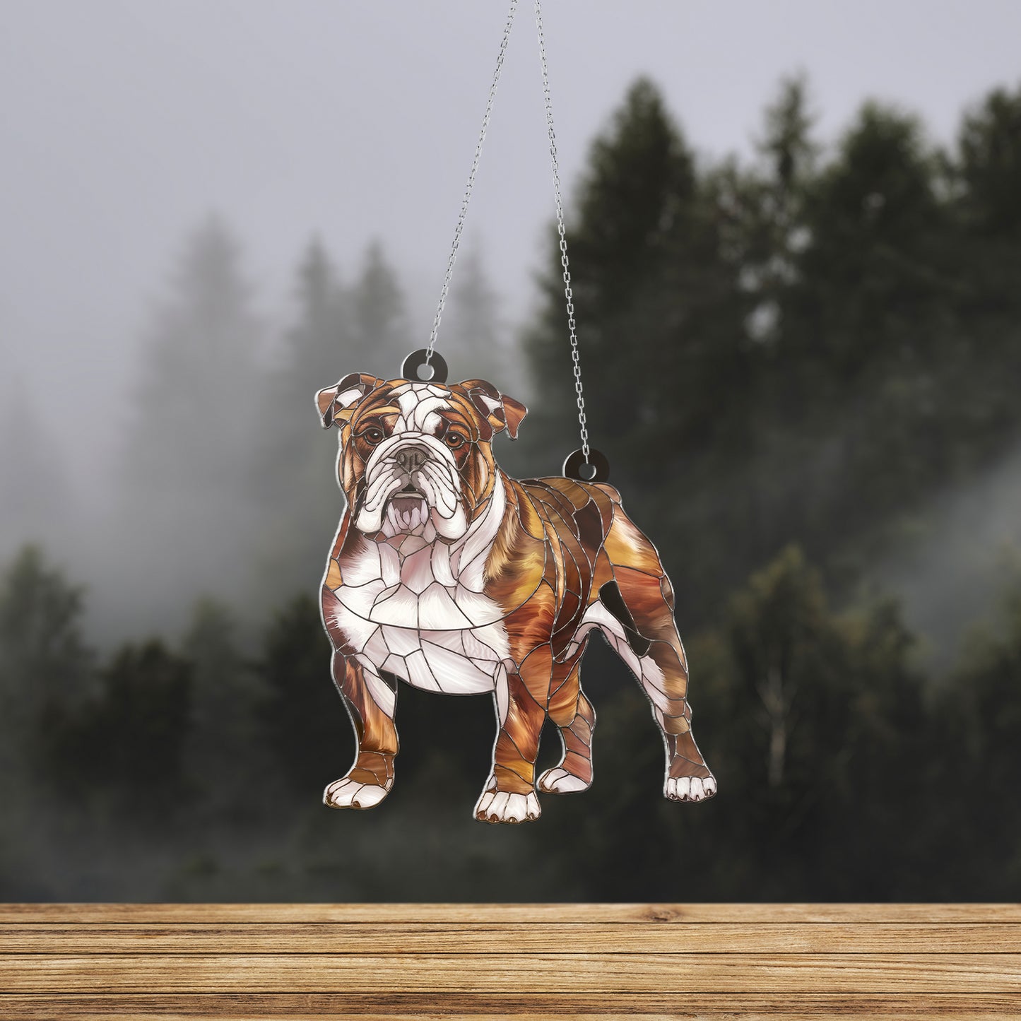 English Bulldog Acrylic Hanging Decor