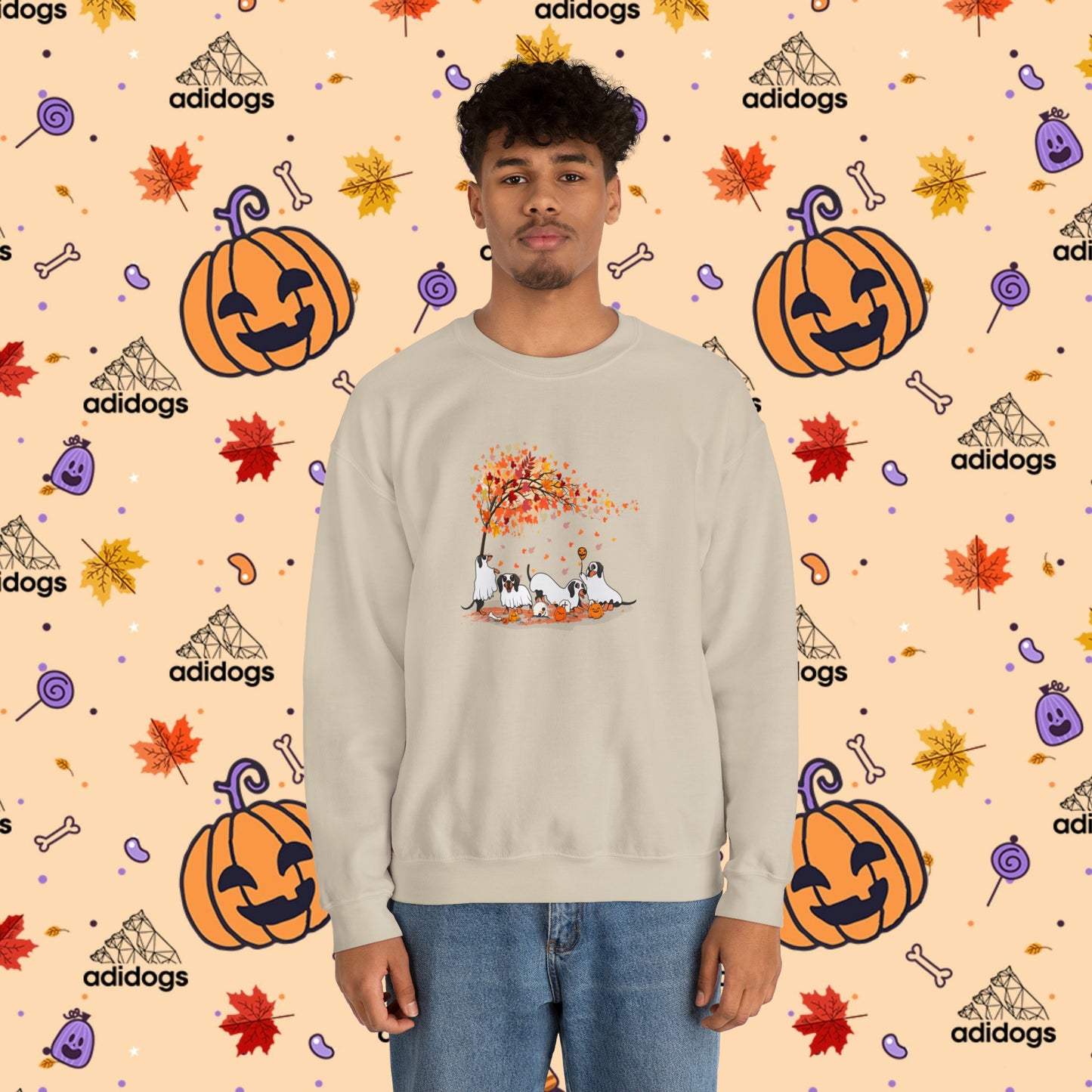 Fall Vibes Dachshund Halloween Sweatshirts