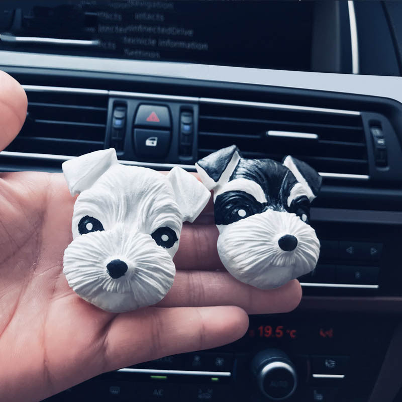 Car Decorative Schnauzer Face