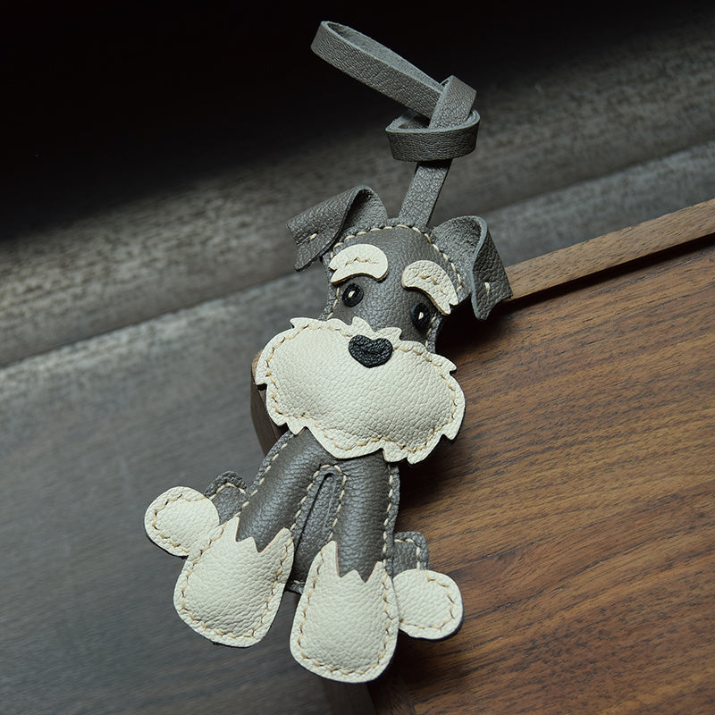 Handmade Schnauzer Key Ring