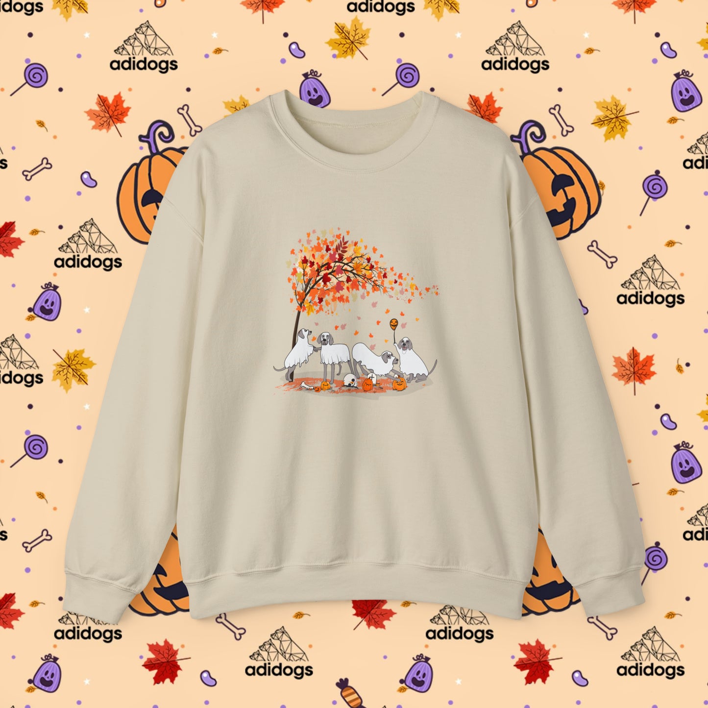 Fall Vibes Weimaraner Halloween Sweatshirts