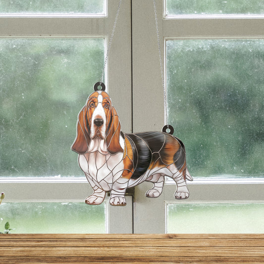 Basset Hound Acrylic Hanging Decor