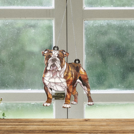 English Bulldog Acrylic Hanging Decor