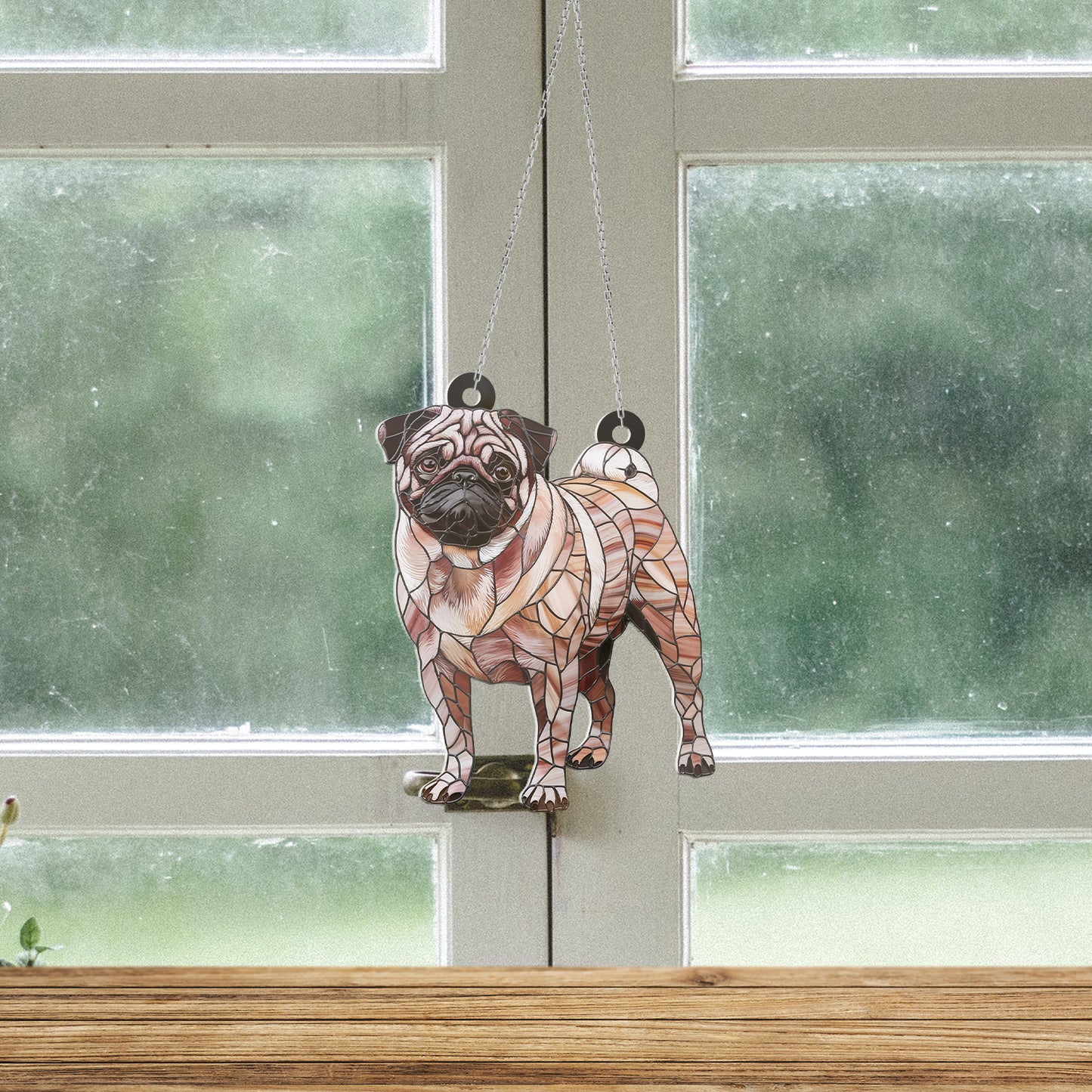 Pug Acrylic Hanging Decor