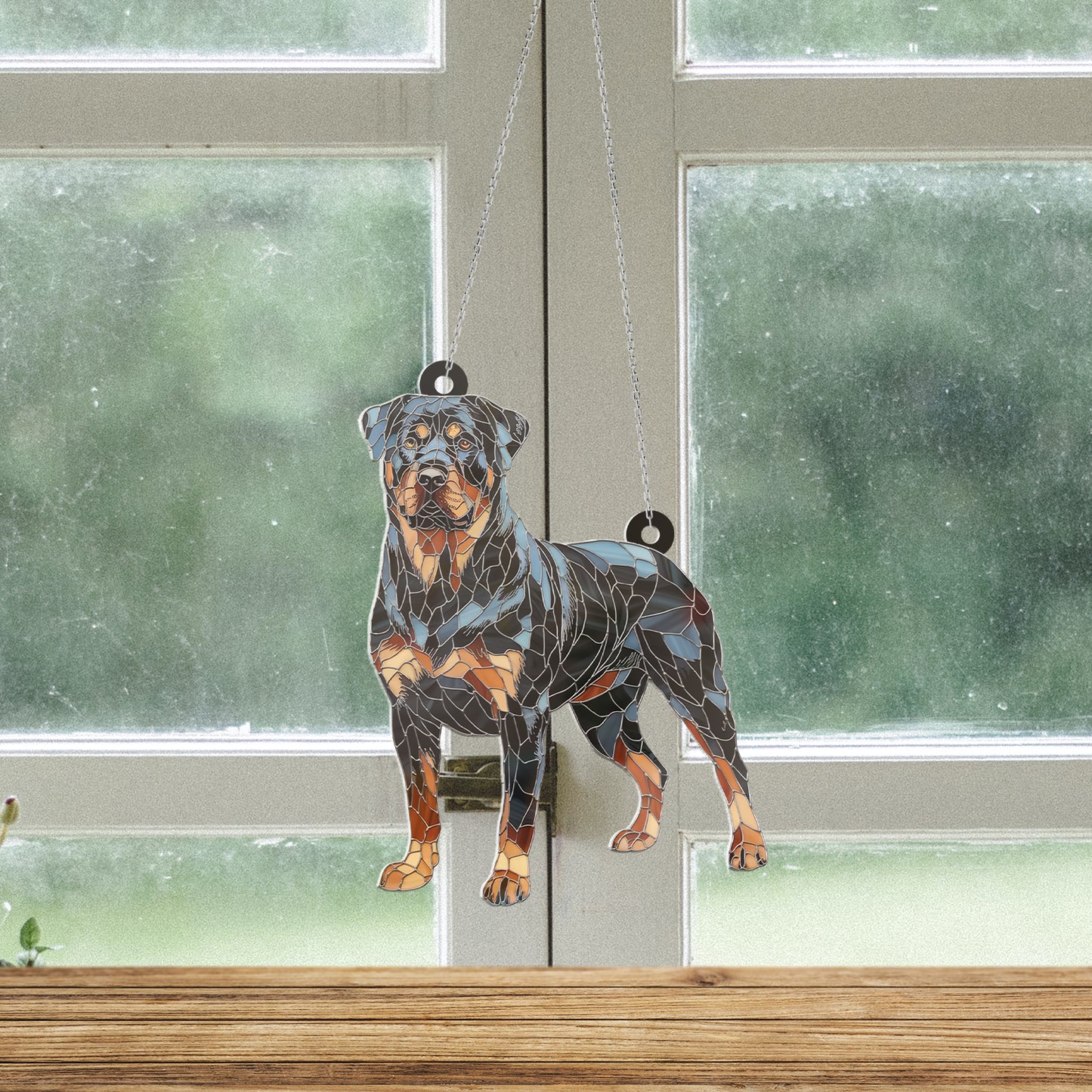 Rottweiler Acrylic Hanging Decor