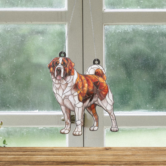 St. Bernard Acrylic Hanging Decor