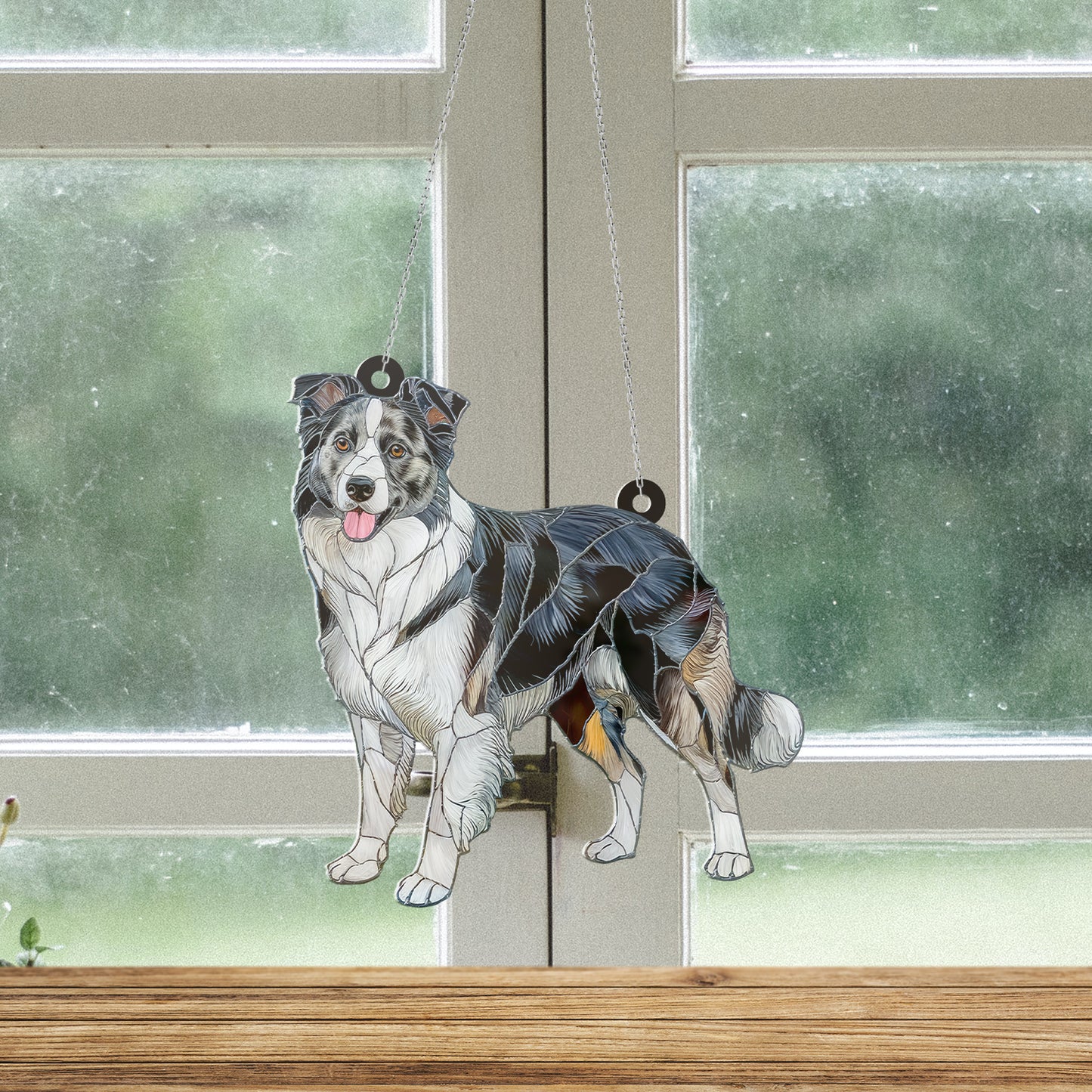 Border Collie Acrylic Hanging Decor