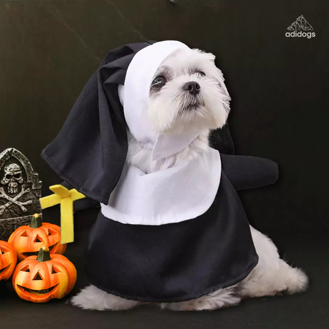 Halloween Dog Nun Costume