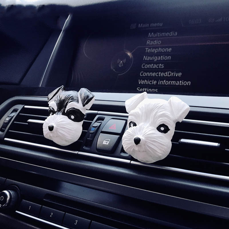 Car Decorative Schnauzer Face