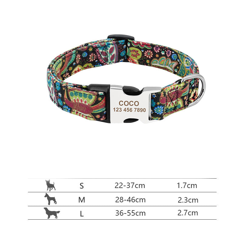 Personalized dog collar