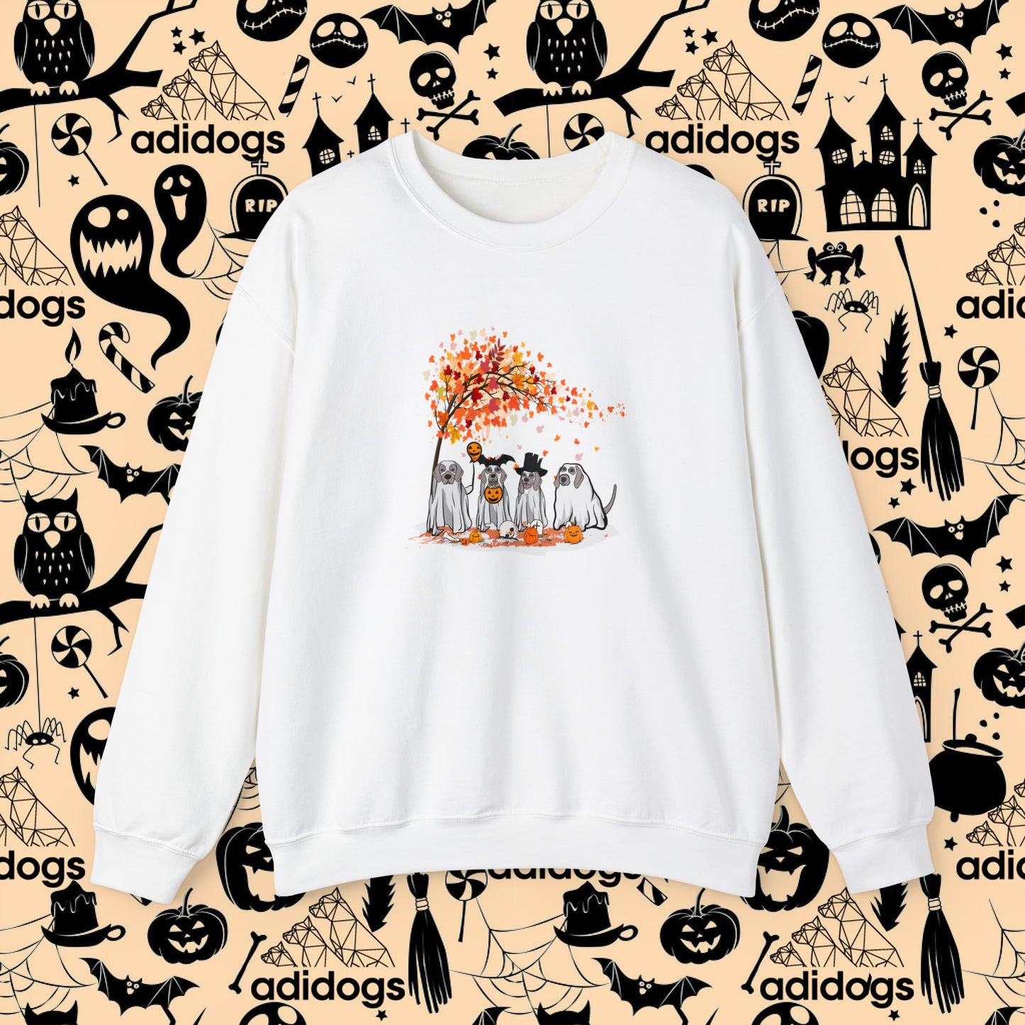 Weimaraner Fall Vibes Halloween Sweatshirts