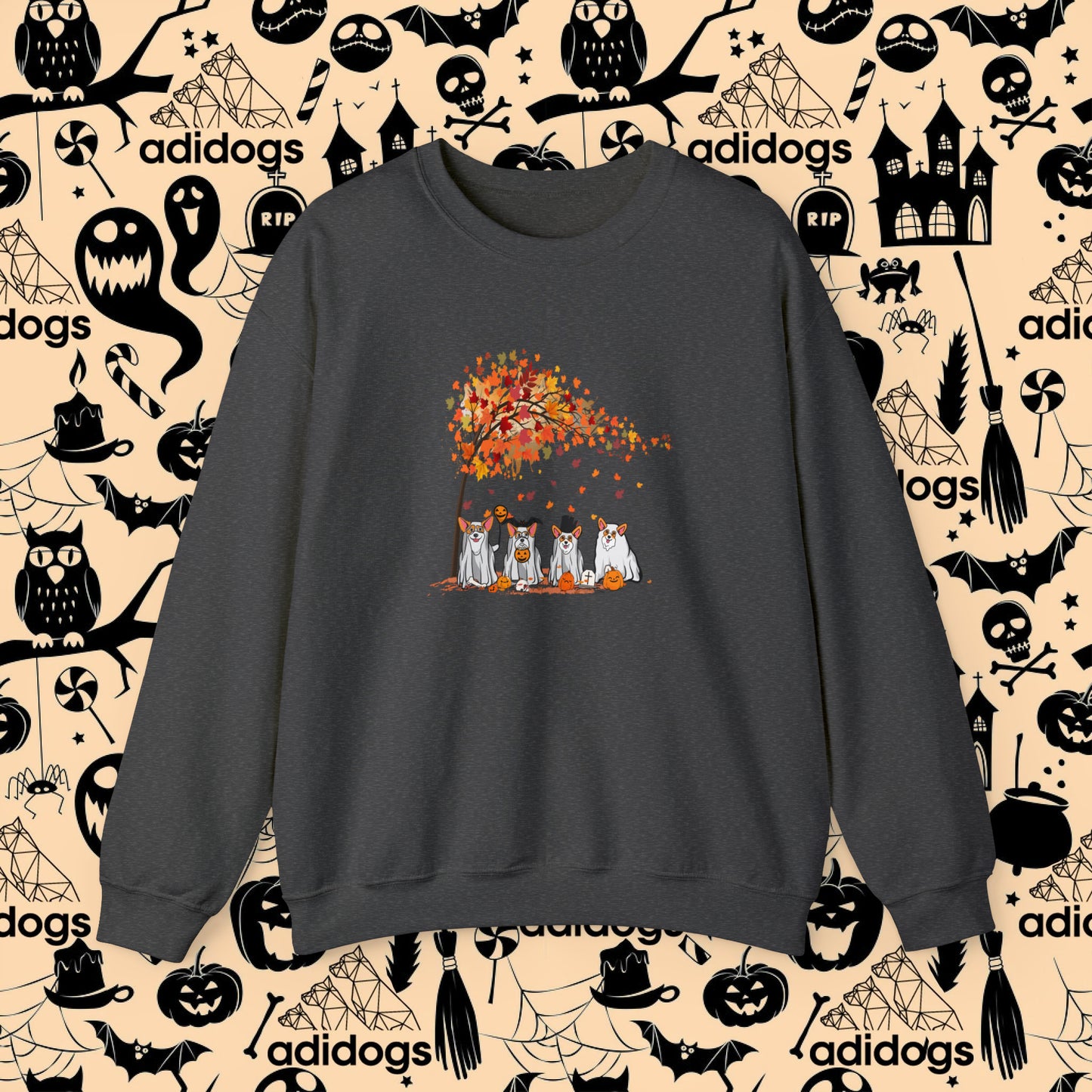 Corgi Fall Vibes Halloween Sweatshirts