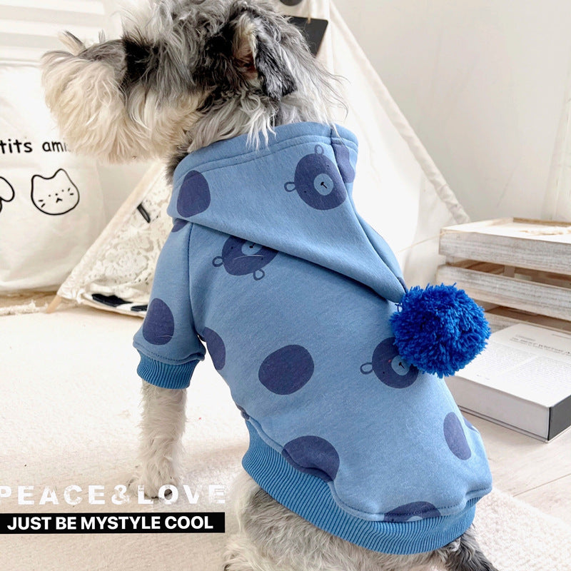 Dog Winter Hooded Sweater