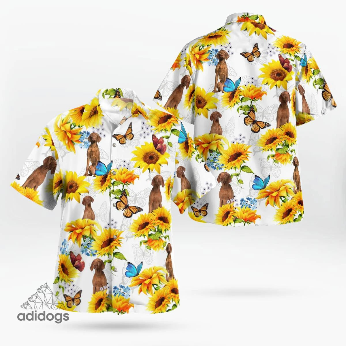 Vizsla Sunflower Hawaii Shirt