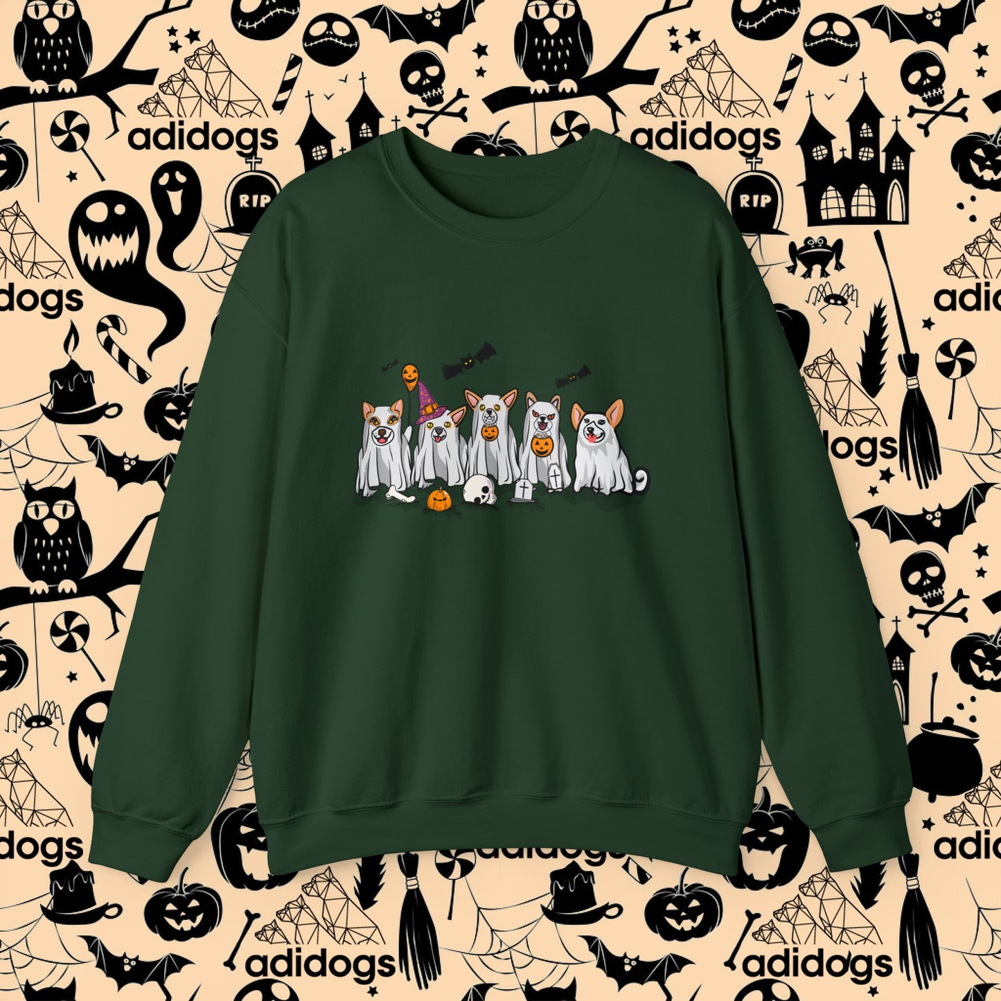 Corgi Boo Ghost Halloween Sweatshirts