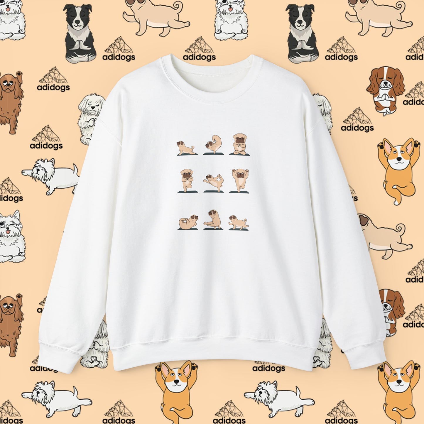 Pug Yoga Sweatshirts