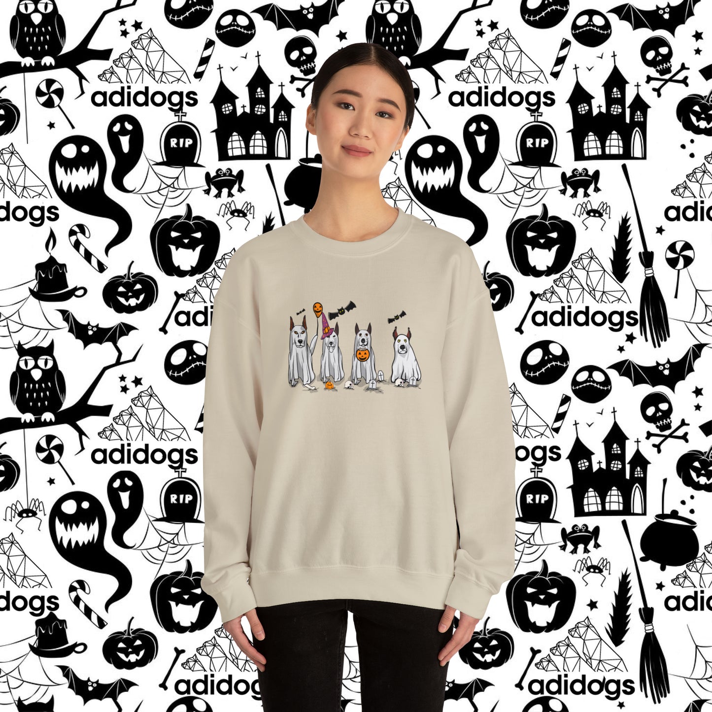 Doberman Boo Ghost Halloween Sweatshirts