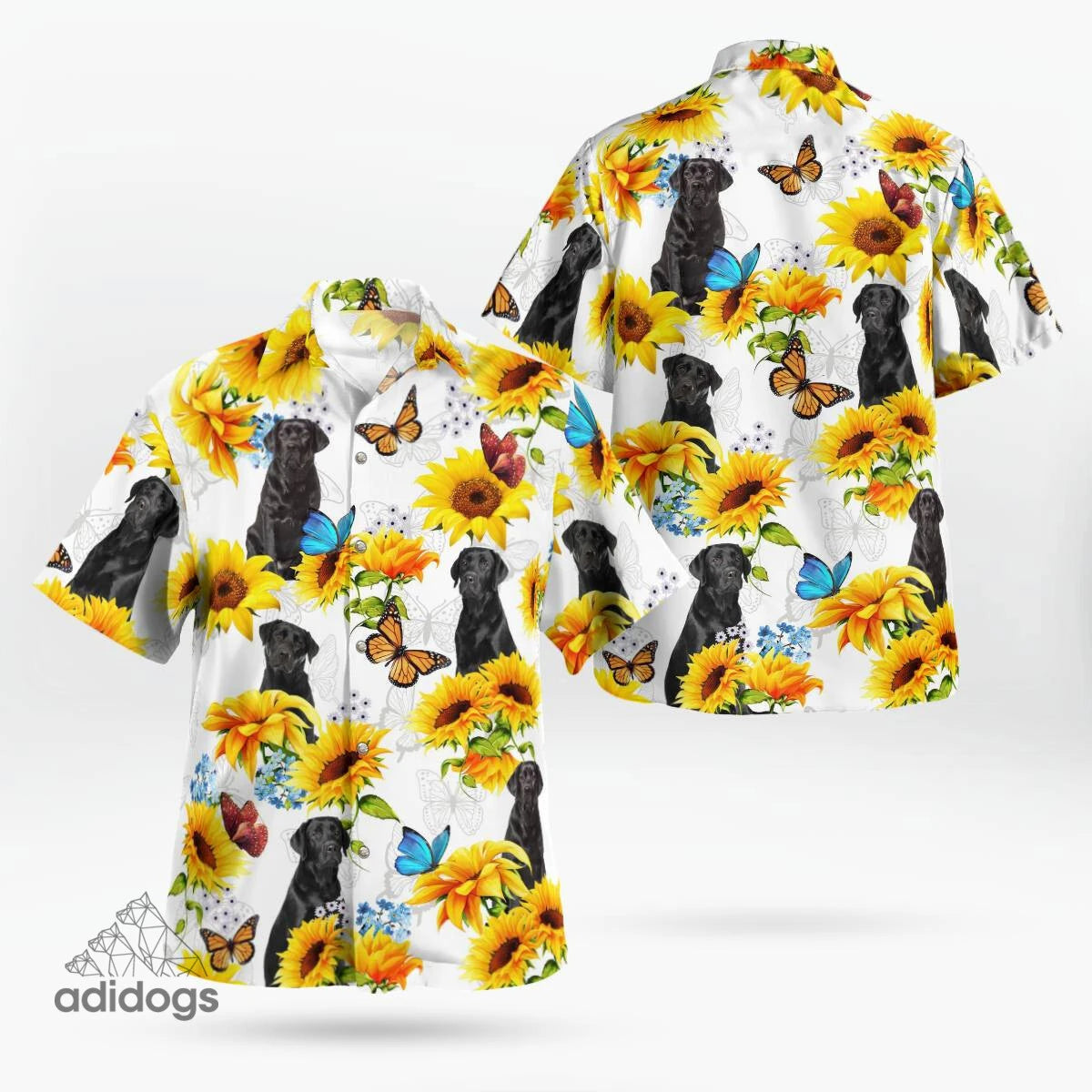 Labrador Sunflower Hawaii Shirt