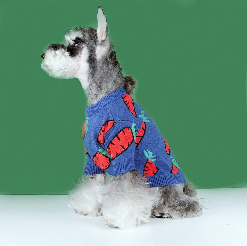 Cute Schnauzer Carrot Sweater