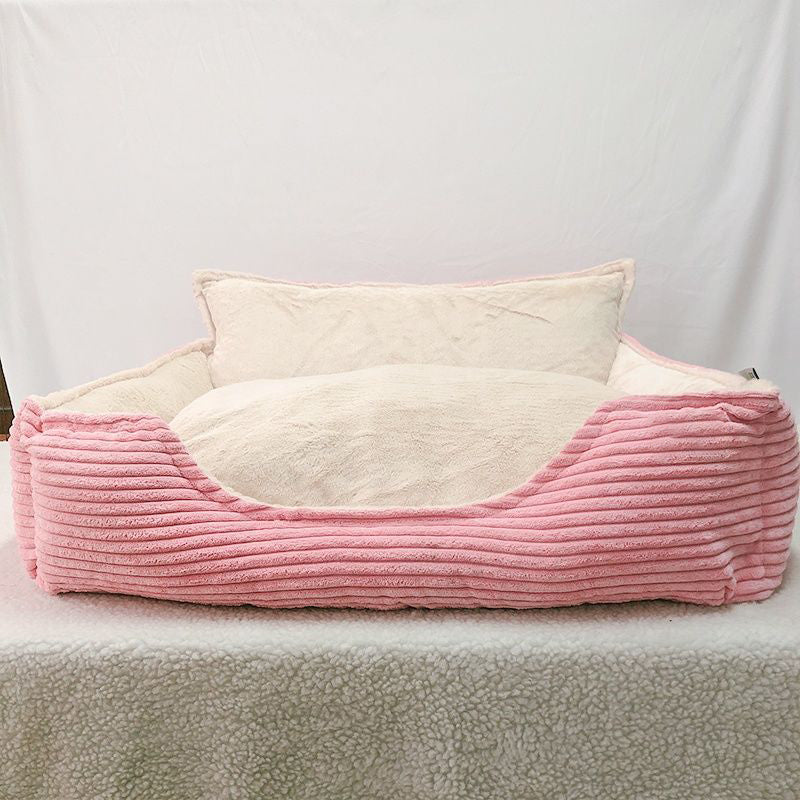 Washable Plush Pet Dog Bed