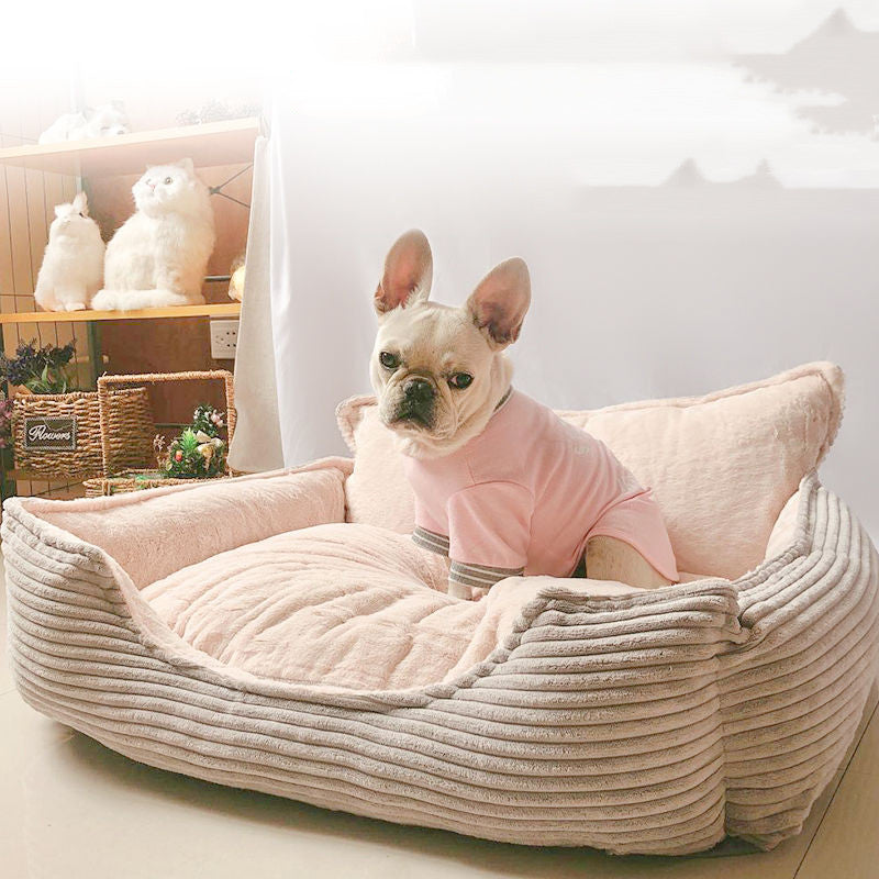 Washable Plush Pet Dog Bed