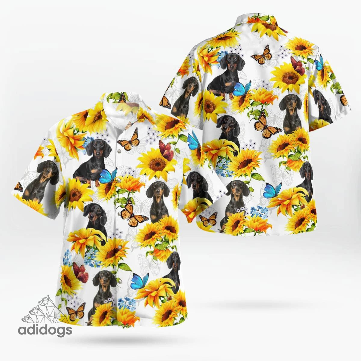 Dachshund Sunflower Hawaii Shirt