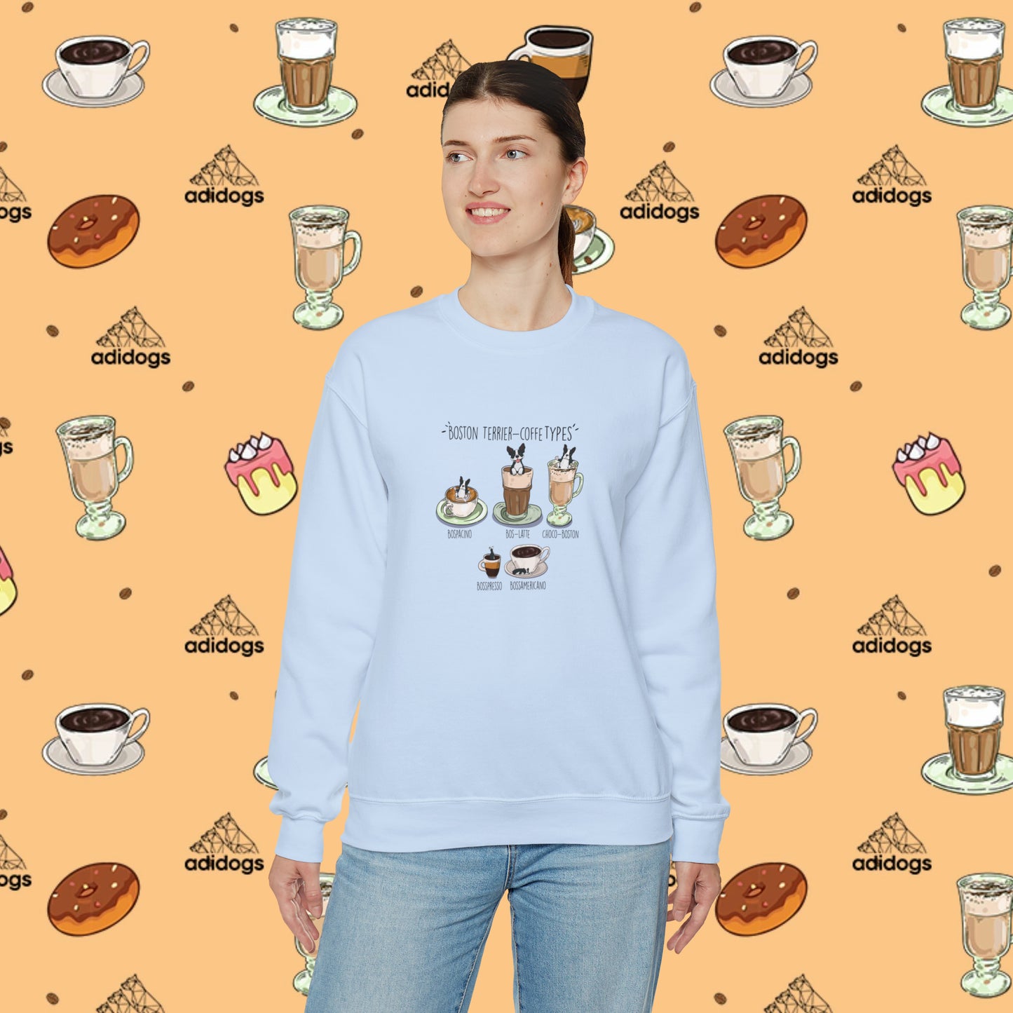 Boston Terrier Lovers Coffee Sweatshirts