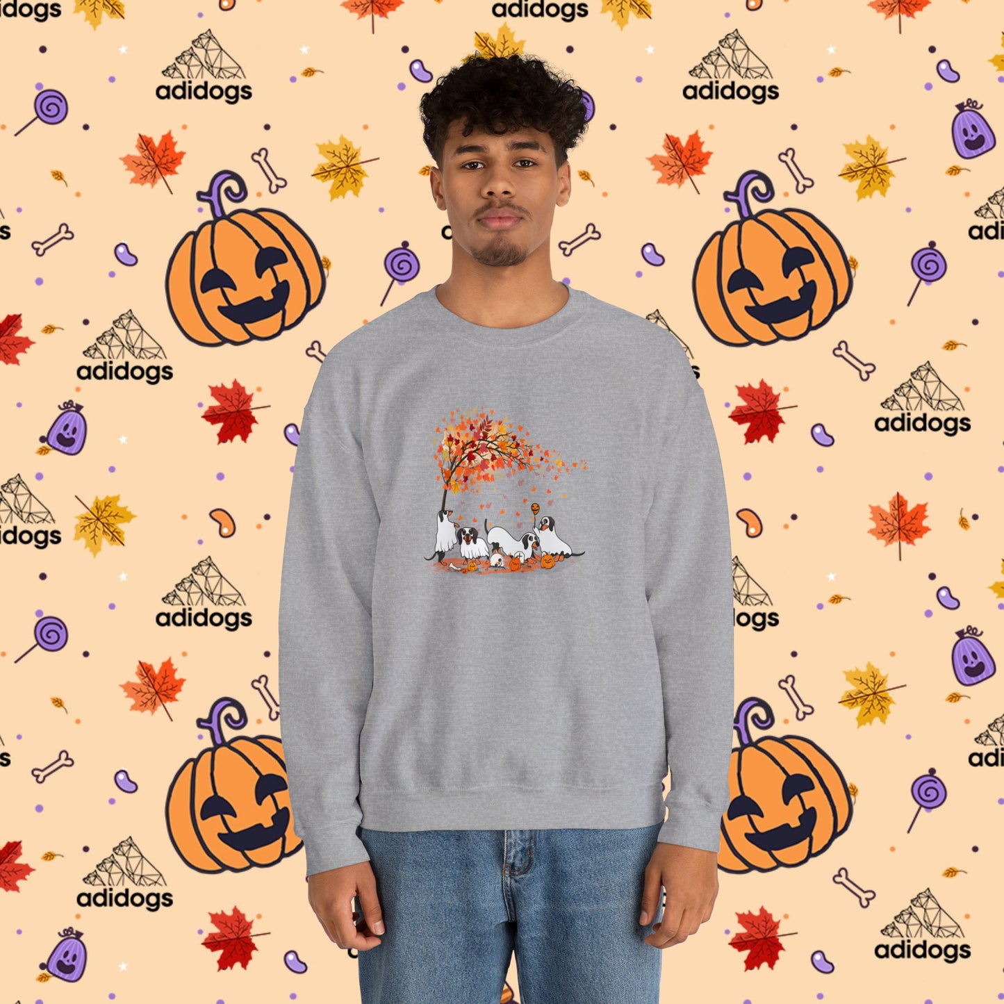 Fall Vibes Dachshund Halloween Sweatshirts