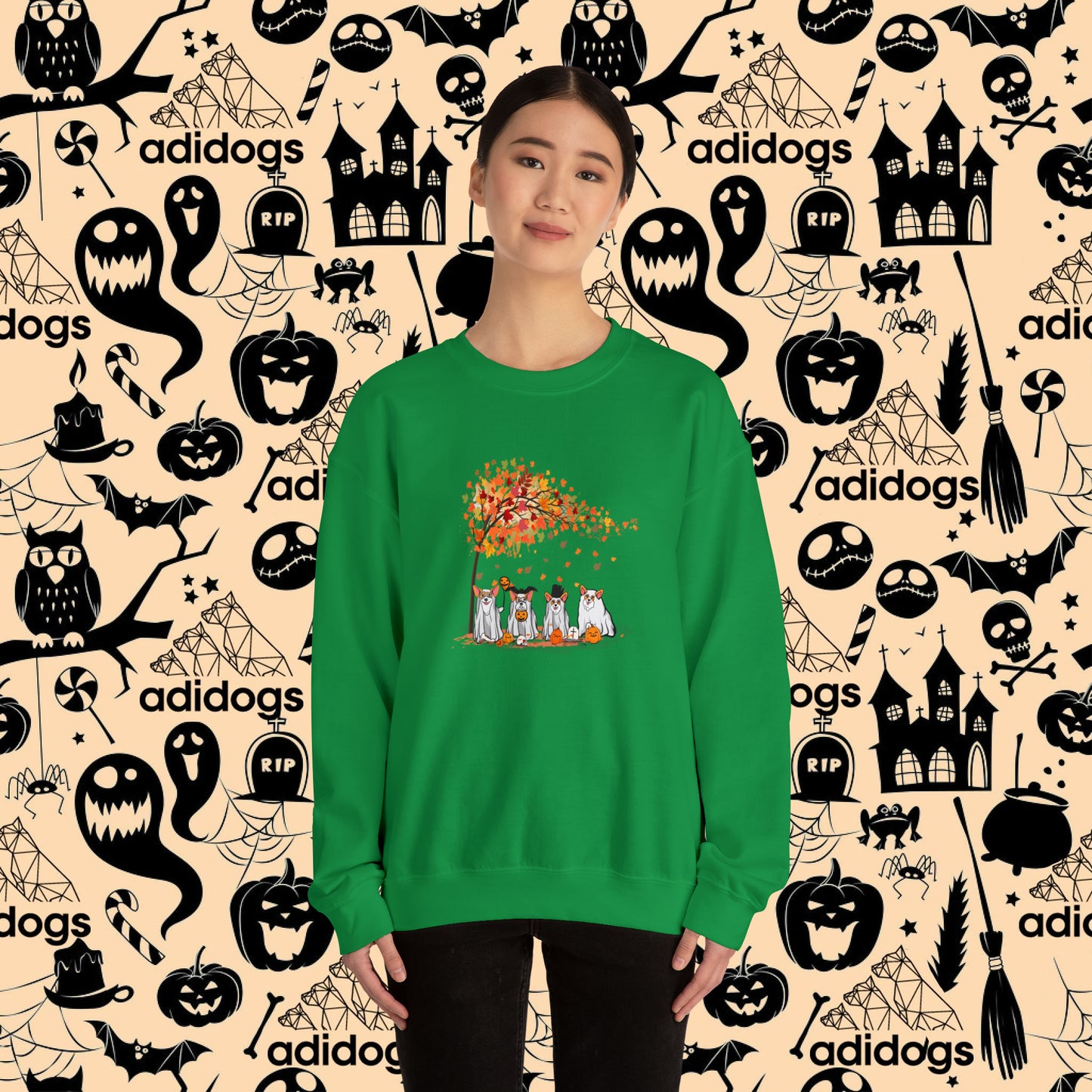 Corgi Fall Vibes Halloween Sweatshirts