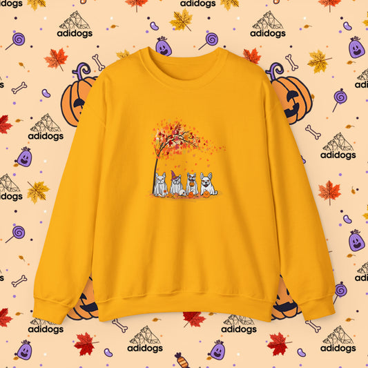 Fall Vibes Frenchie Halloween Sweatshirts