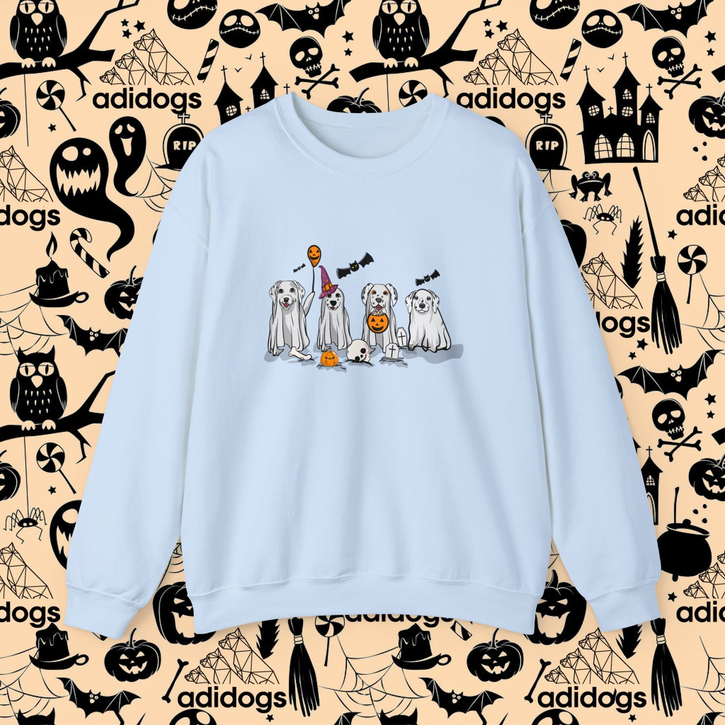 Dalmatian Boo Ghost Halloween Sweatshirts