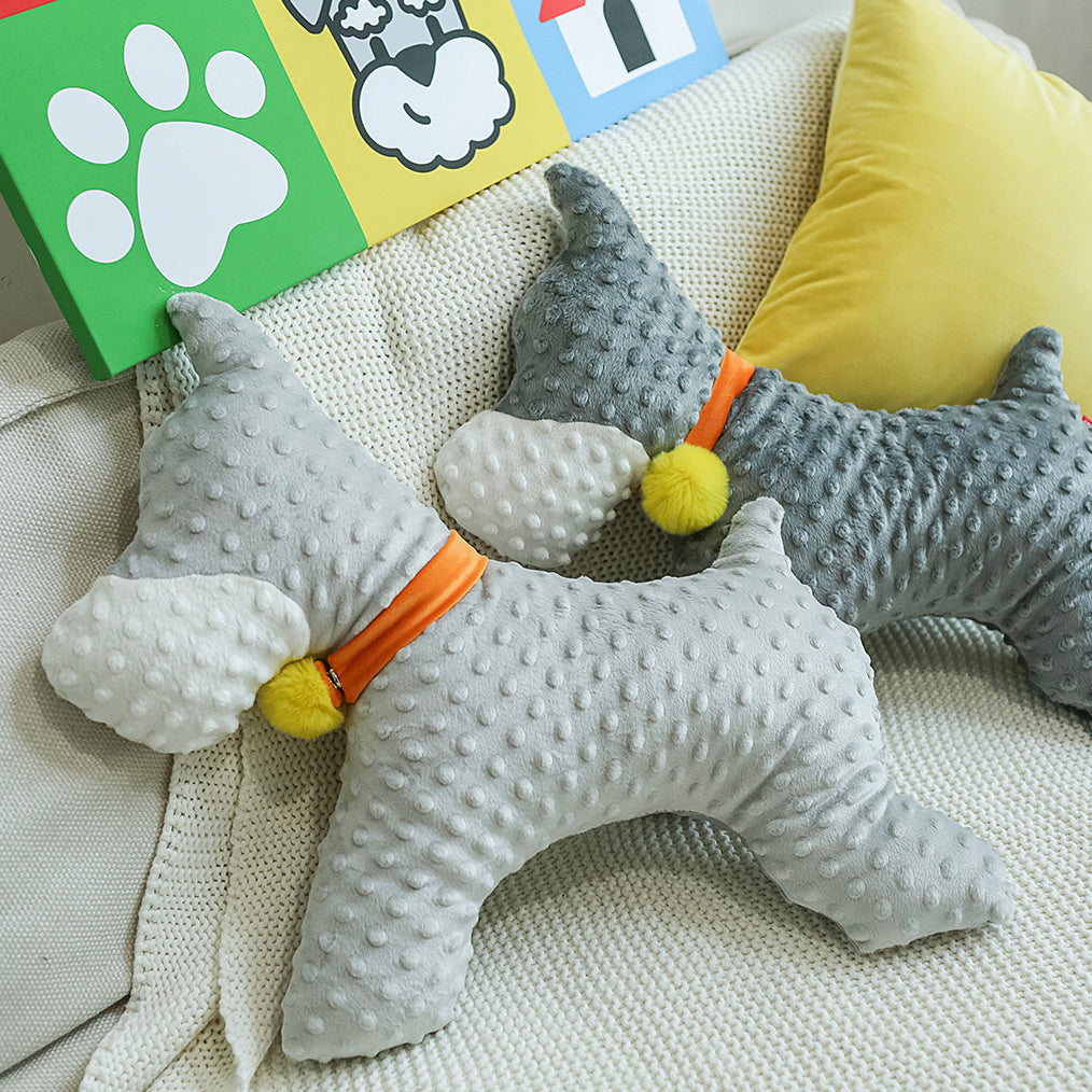 Schnauzer Doll Comfort Pillow