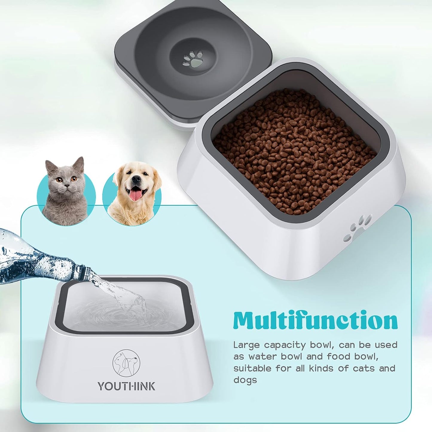 No-Spill Pet Water Bowl