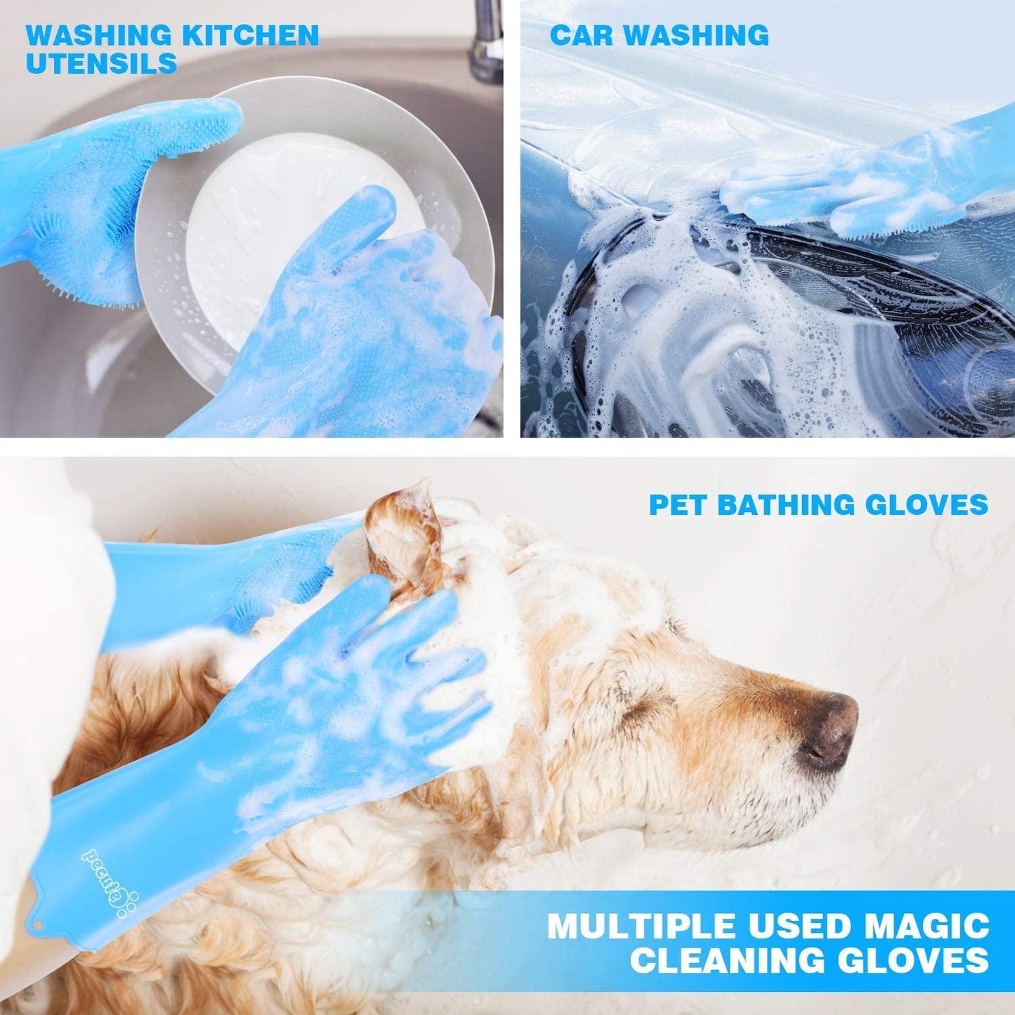 Pet Grooming Cleaning Gloves