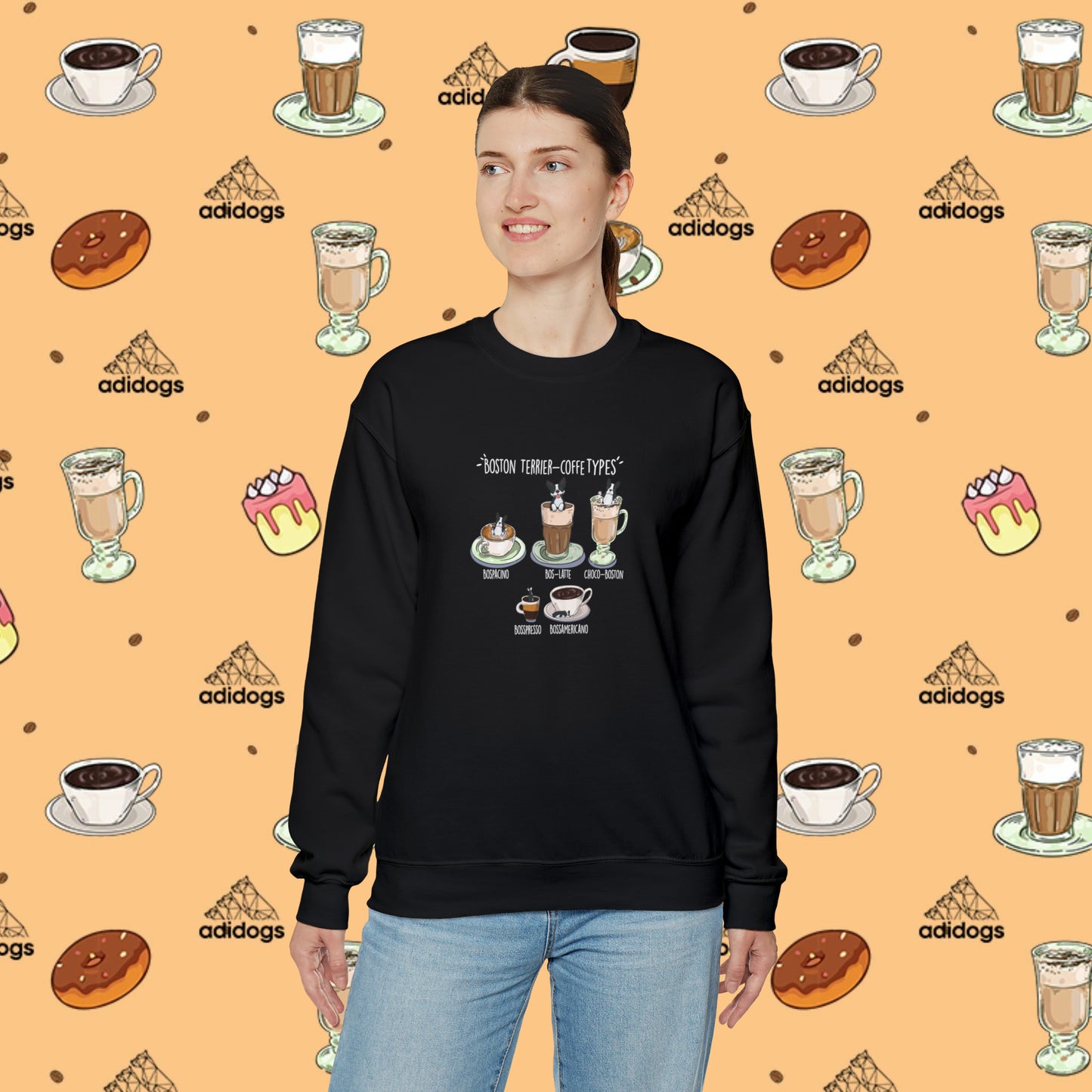 Boston Terrier Lovers Coffee Sweatshirts