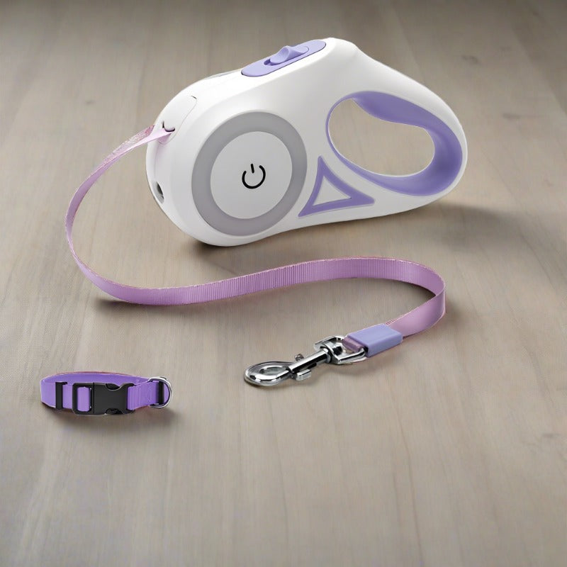 Dog Retractable Leash Collar