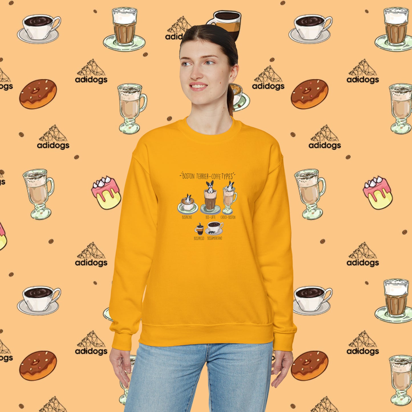 Boston Terrier Lovers Coffee Sweatshirts