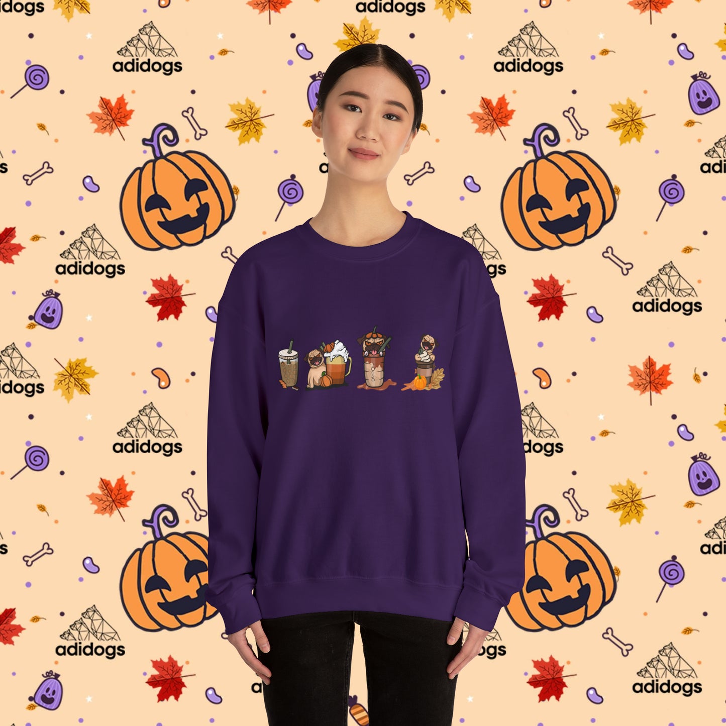 Pug Pumpkin Spice Latte Sweatshirts