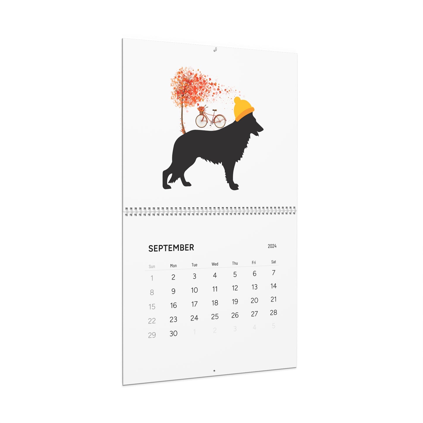 German Shepherd Wall Calendar 2024