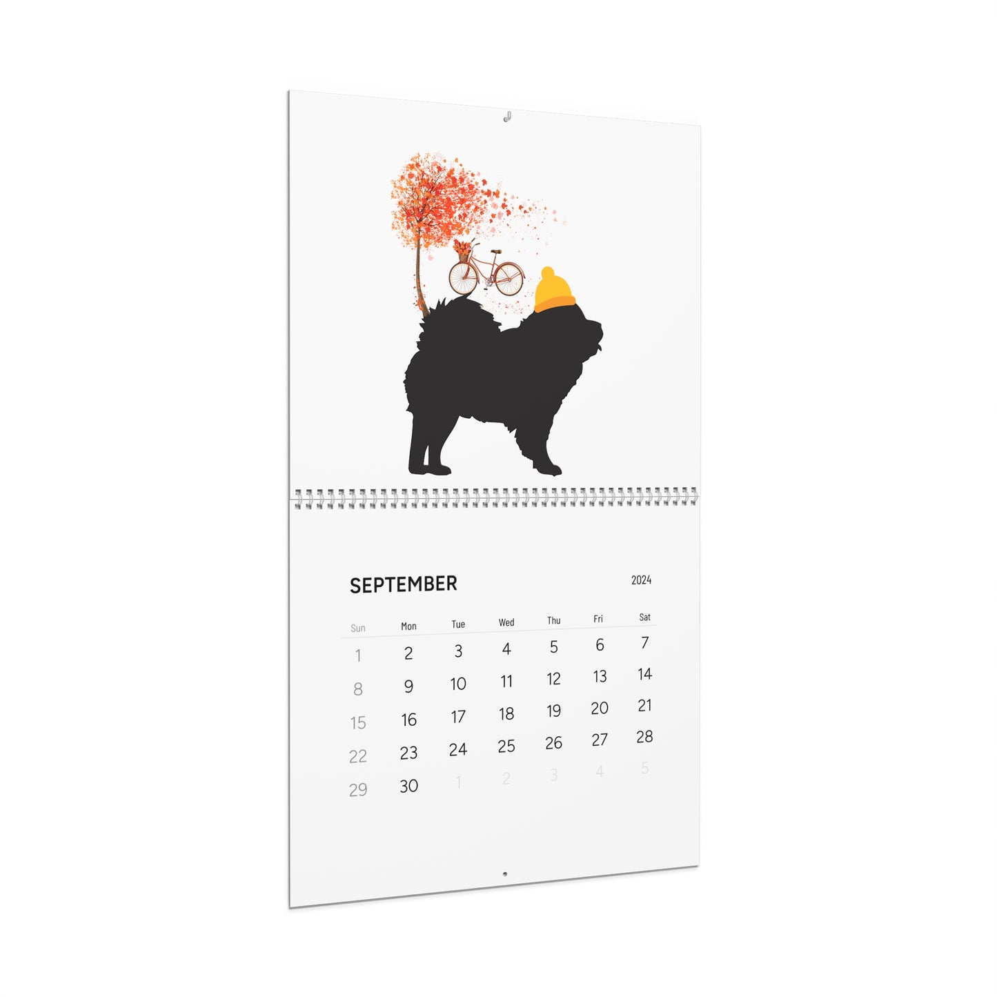 Chow Chow Wall Calendar 2024