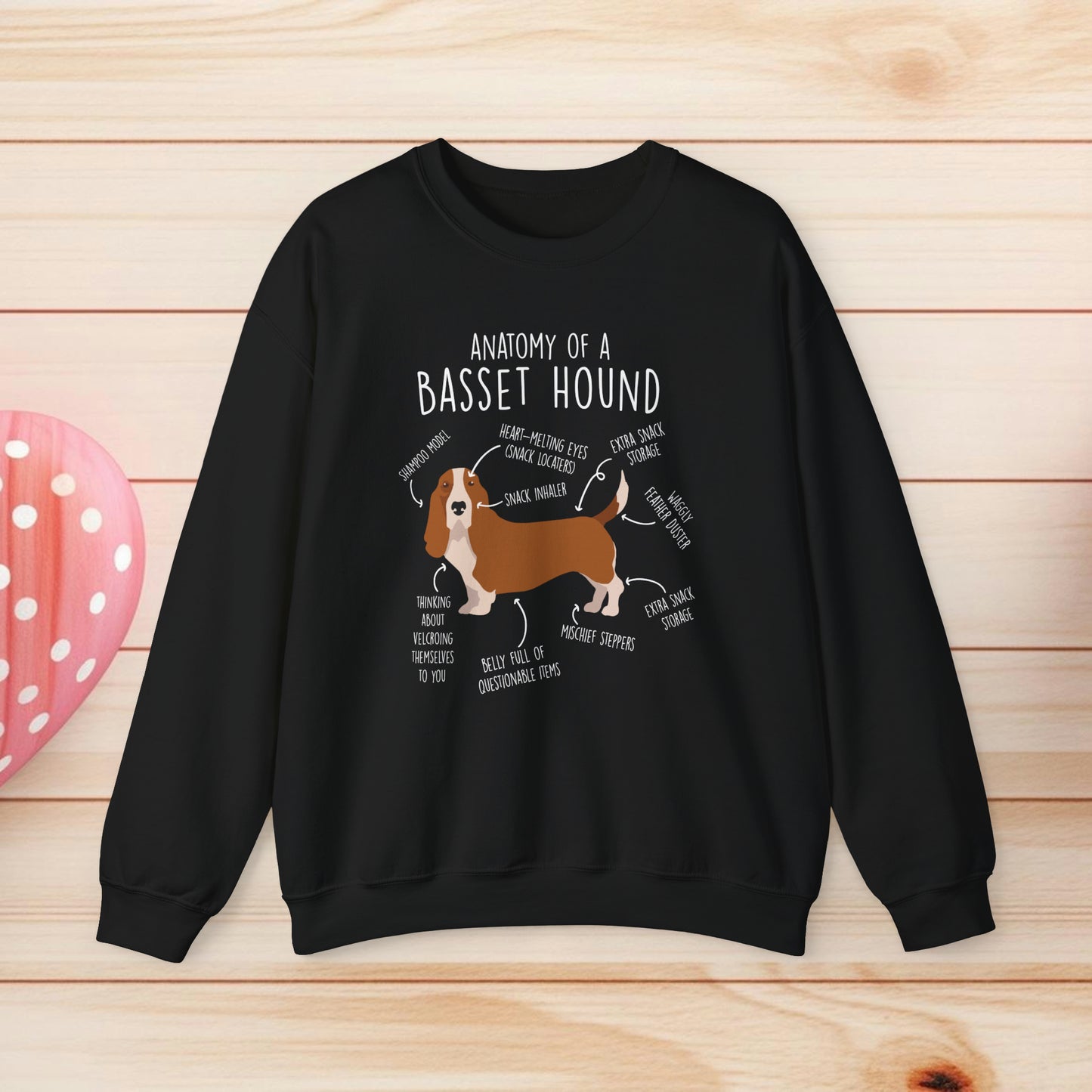 Anatomy Of A Basset Hound Shirts & Gifts