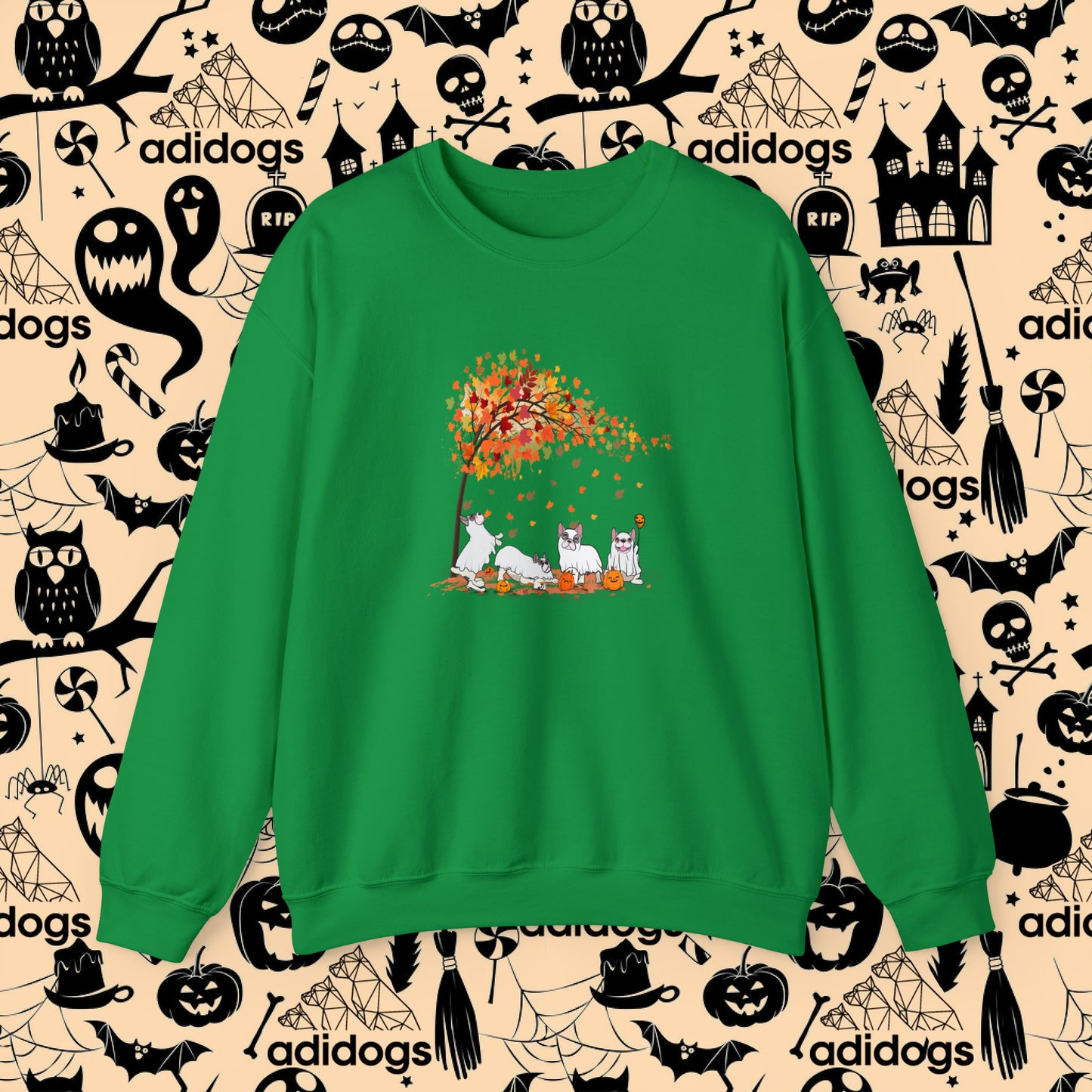 Frenchie Fall Vibes Halloween Sweatshirts