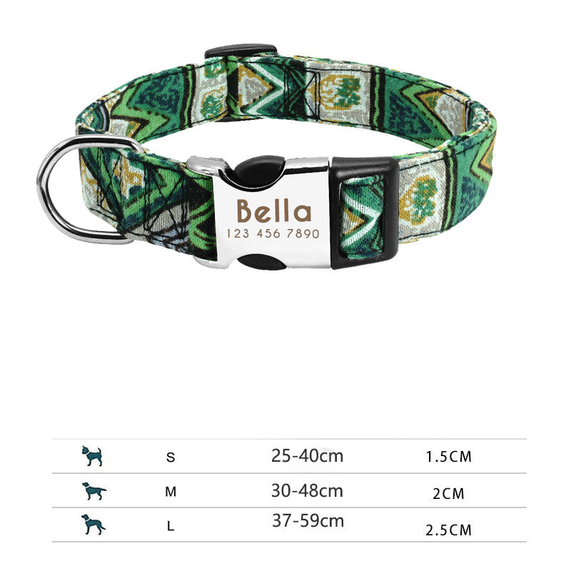 Personalized dog collar