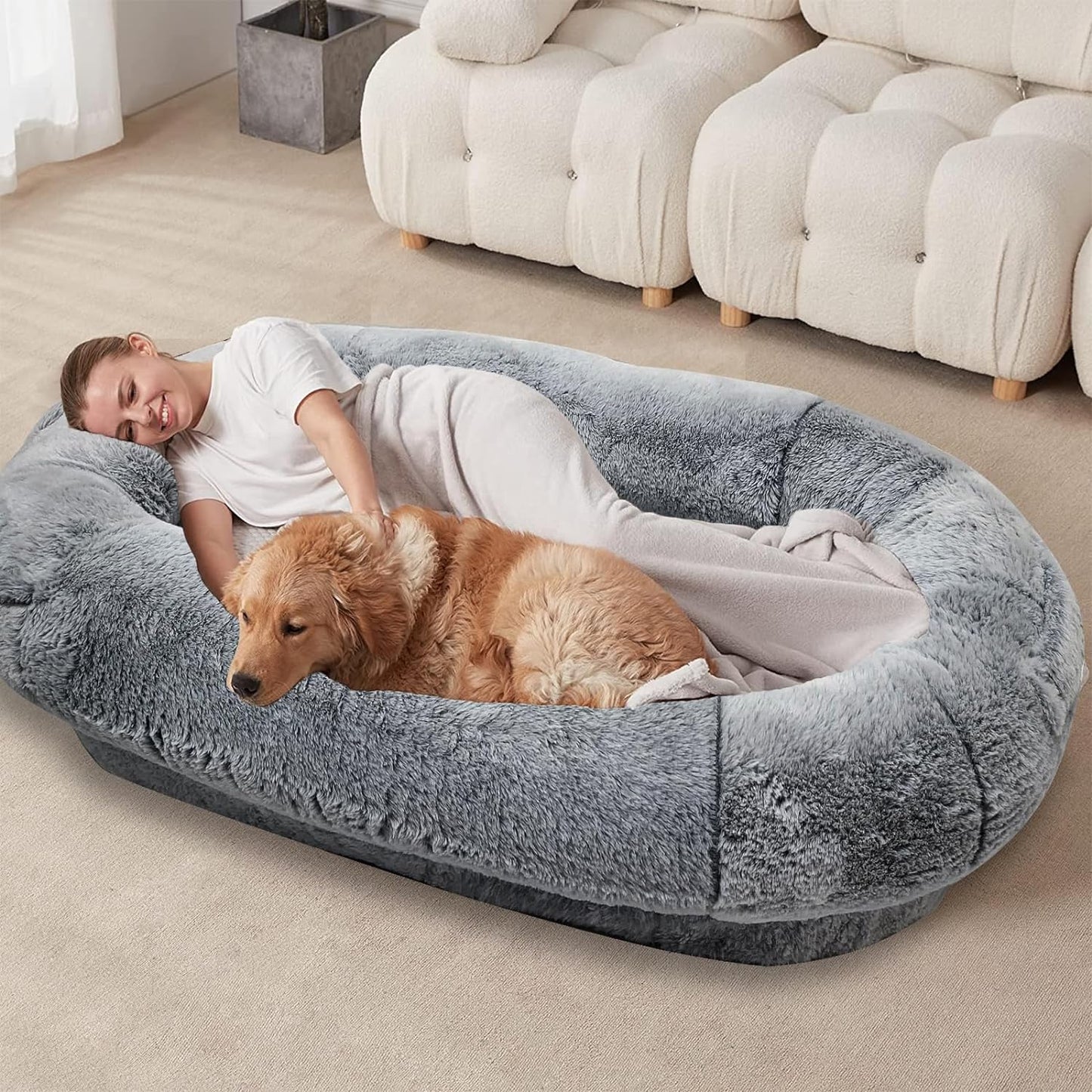 Human Dog Large Bed