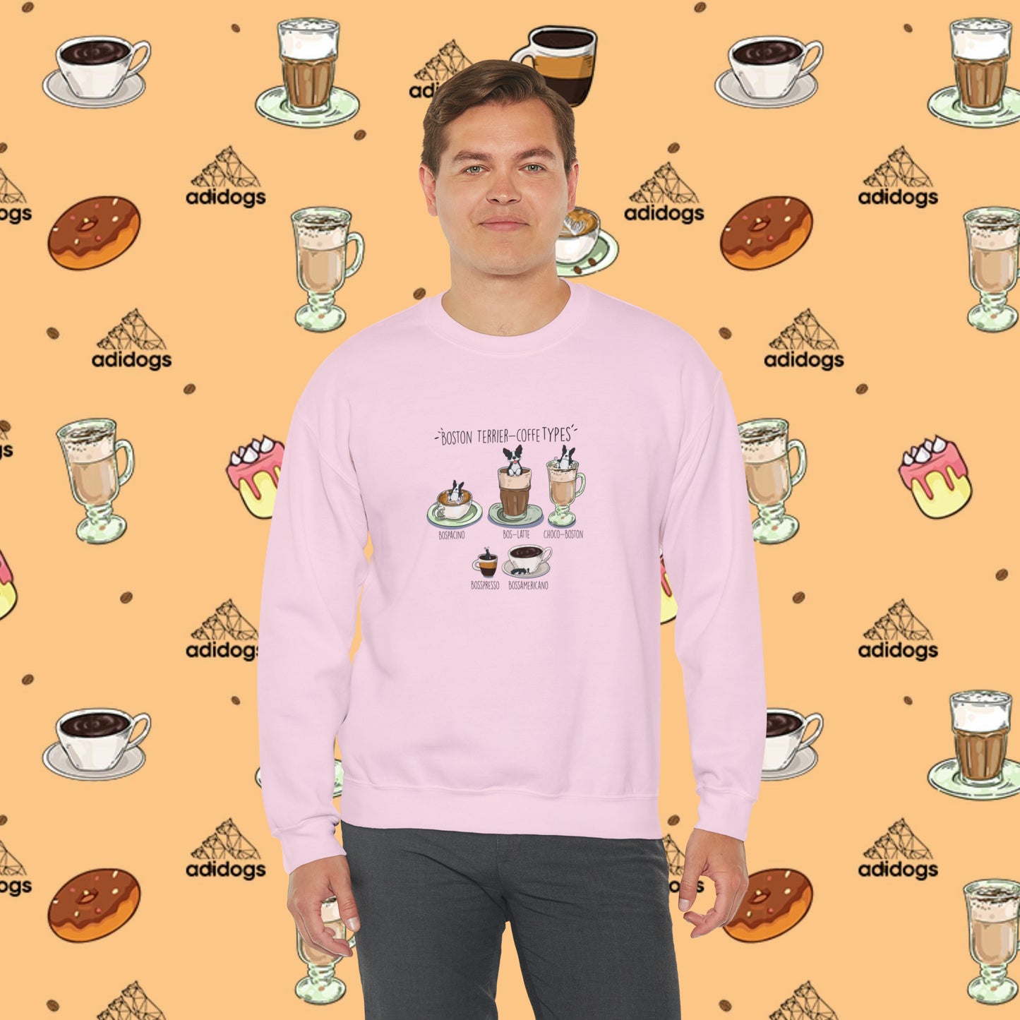 Boston Terrier Lovers Coffee Sweatshirts